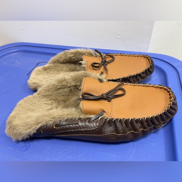 Bespoke Post Mens Hibernate Leather Mule Slipper Warm Lining Size 9 - Picture 3 of 10
